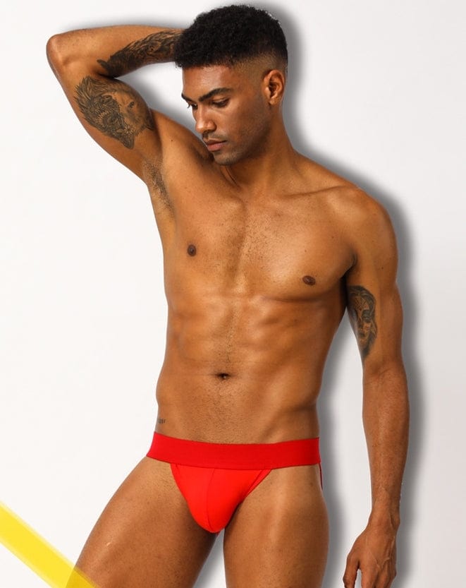 prince-wear popular products Red / M ADANNU | Classic Solid Color Jockstrap