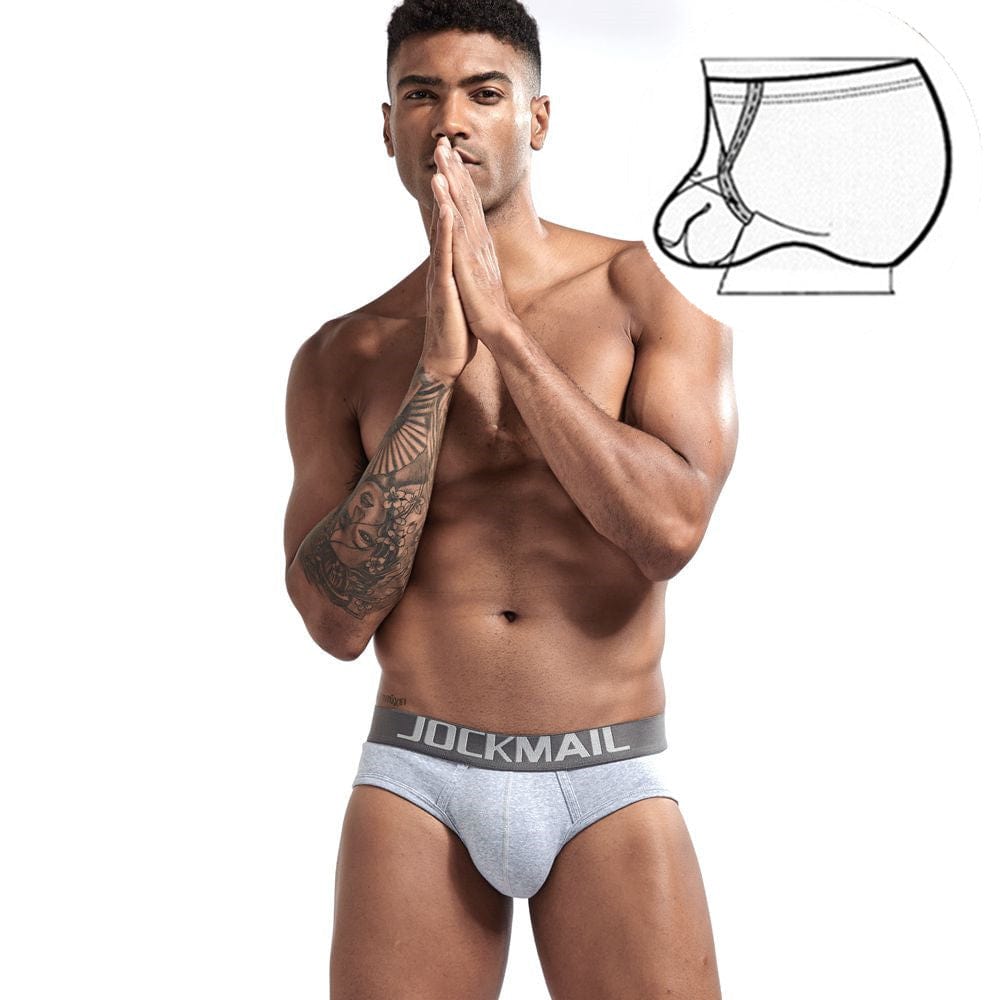 prince-wear popular products Gray / M JOCKMAIL | Bulge Pouch Briefs