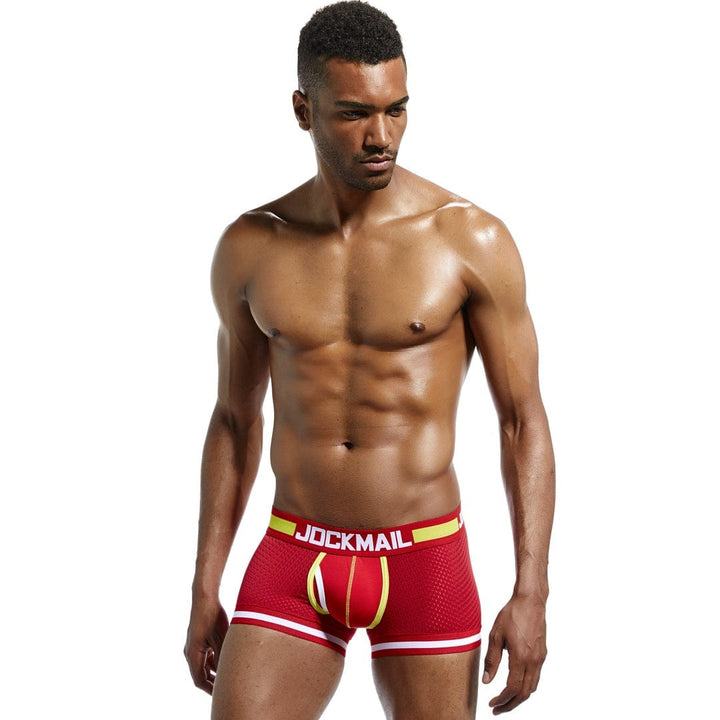 prince-wear popular products Red / M JOCKMAIL | Bulge Pouch Mesh Boxer