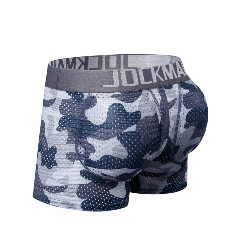 prince-wear Gray / M JOCKMAIL | Camo Mesh Boxer with Removable Pads