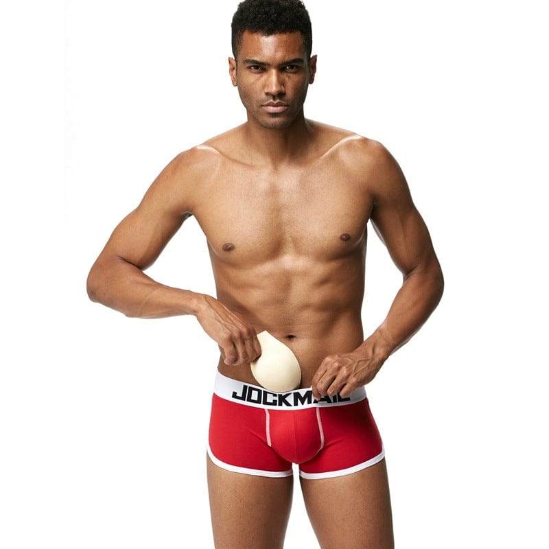 prince-wear popular products Red / M JOCKMAIL | Cotton Boxer with Sponge Pad