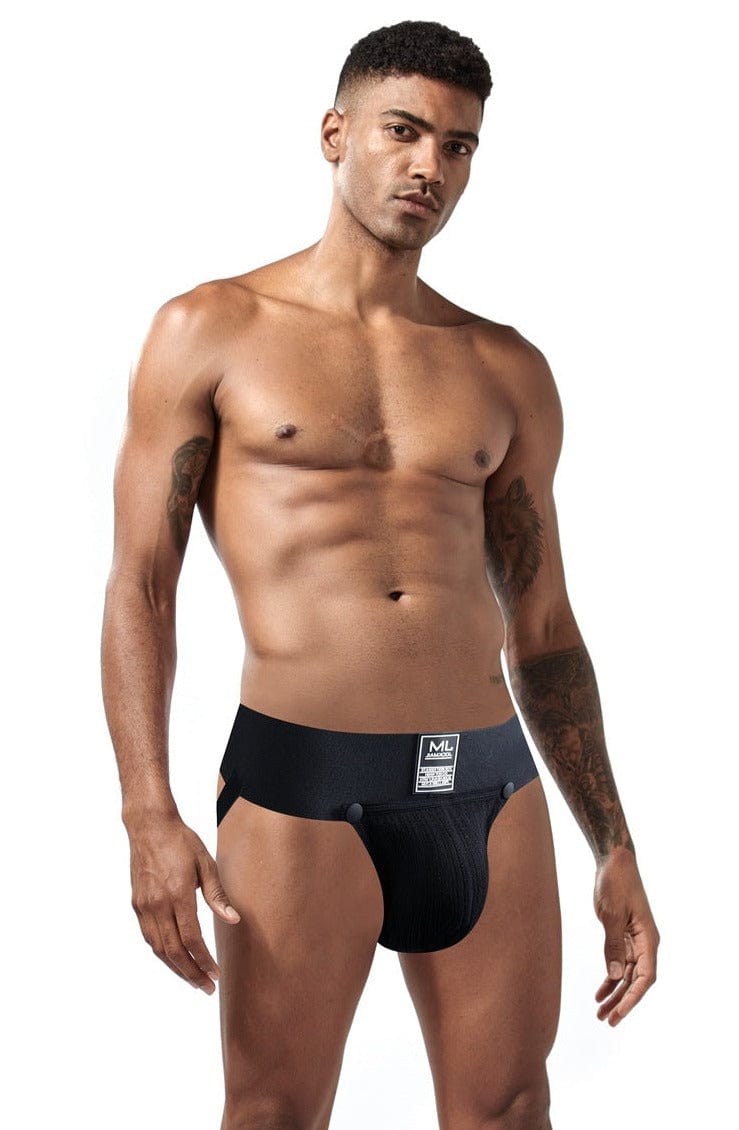 prince-wear popular products Black / M JOCKMAIL | Jockstrap with Detachable Pouch