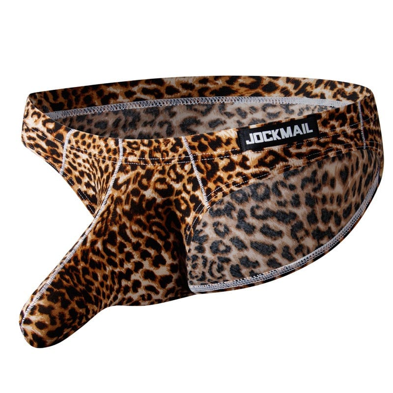prince-wear JOCKMAIL | Leopard Print Big Boy Bulge Pouch Briefs