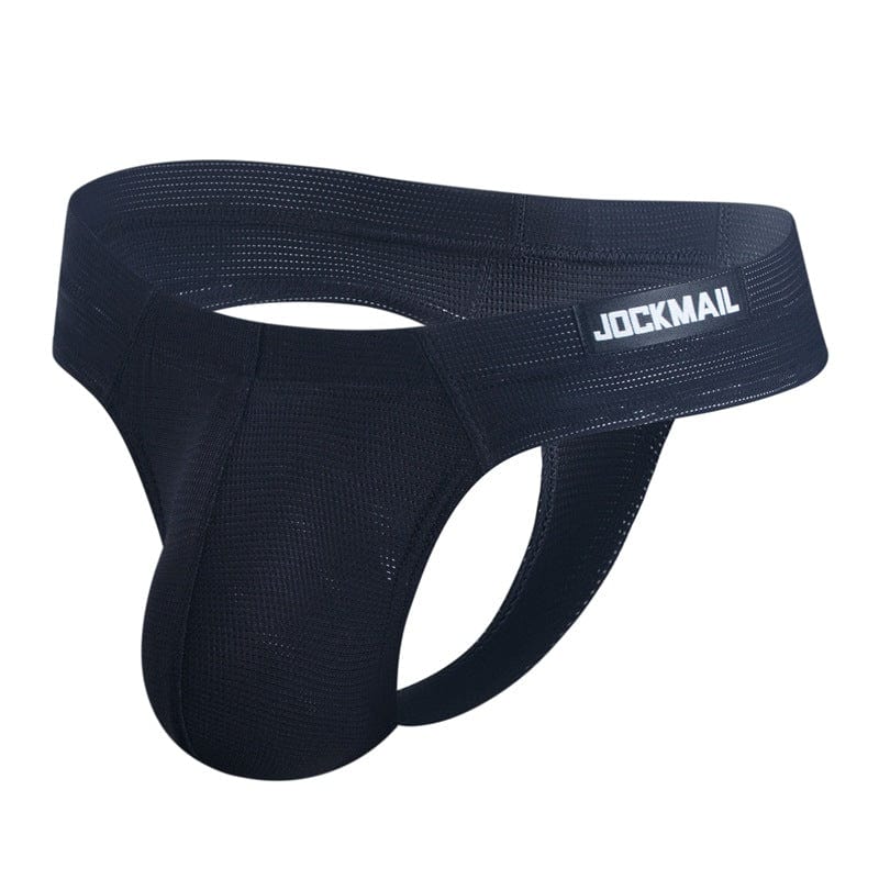 prince-wear Men's Tongs JOCKMAIL | NatureVibe Mesh Thong with Bulge Pouch