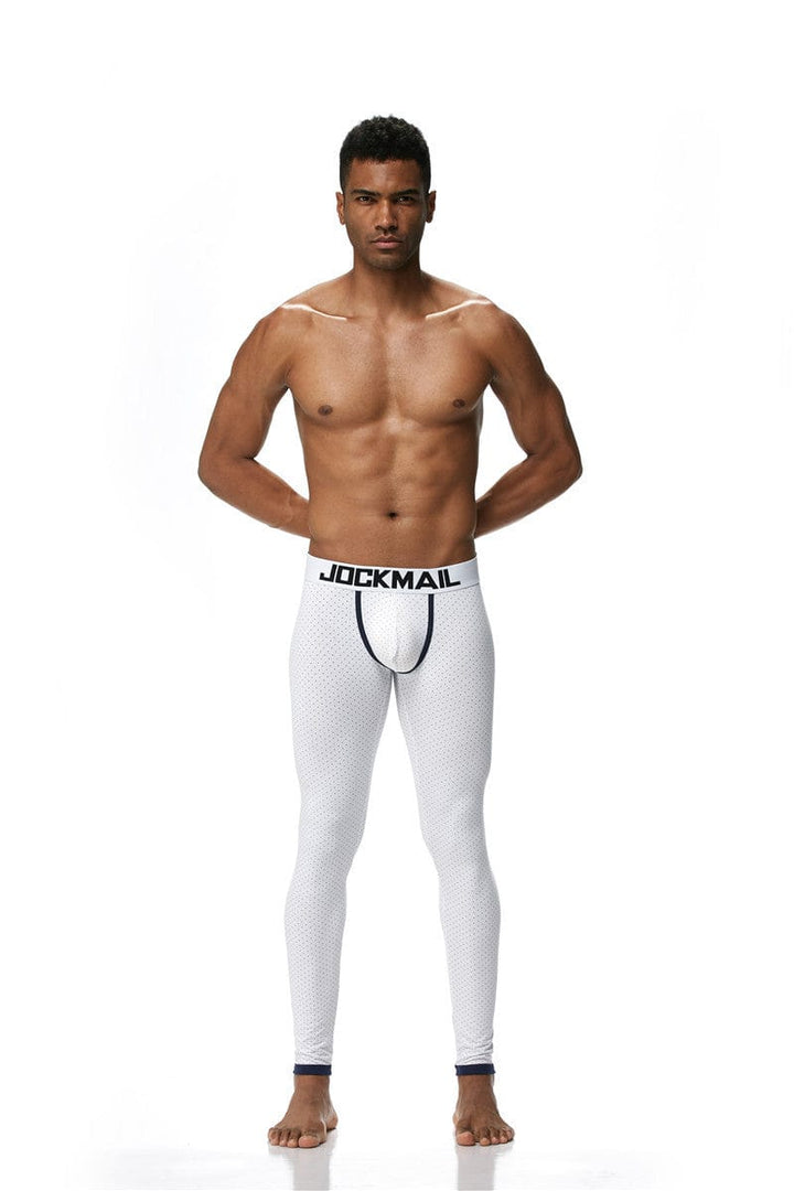 prince-wear popular products White / M JOCKMAIL | Polka Dot Bulge Pouch Long Underwear