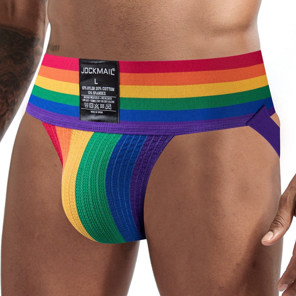 prince-wear popular products Rainbow color / M JOCKMAIL | Rainbow Jockstrap