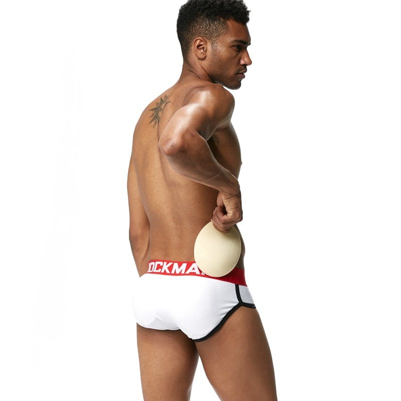 prince-wear popular products Red and White / M JOCKMAIL | Sports Boxer with Sponge Pad