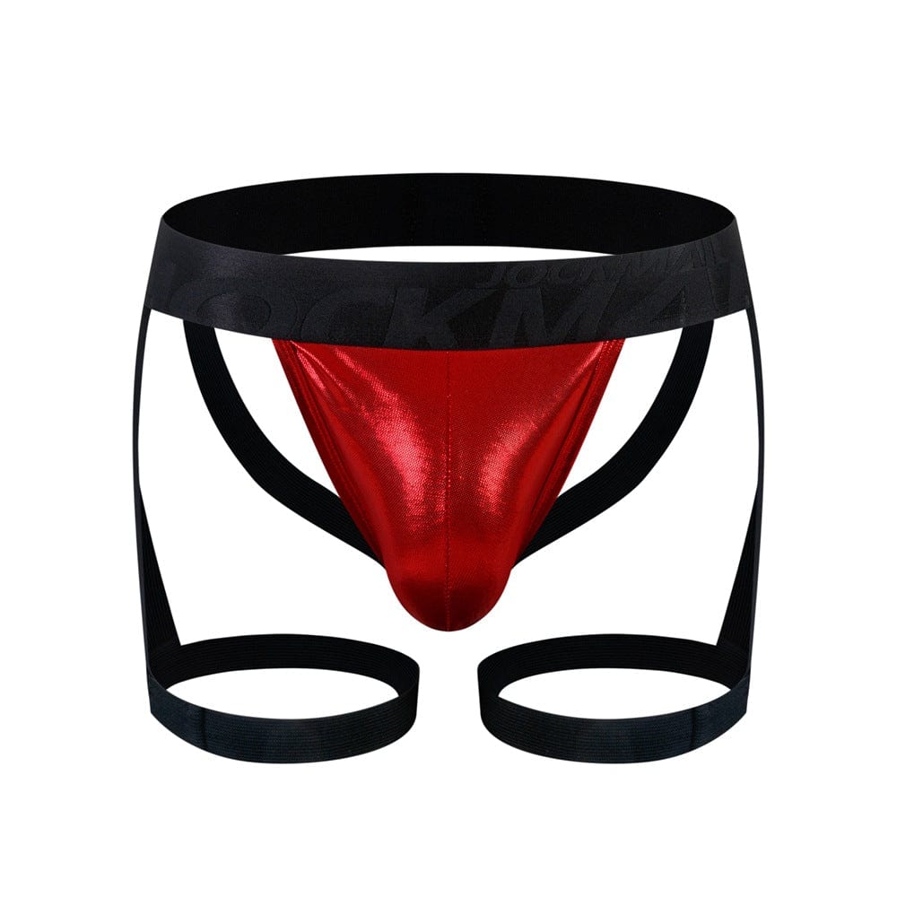 prince-wear Red / M JOCKMAIL | Suspenders Double Jockstrap Men's Lingerie