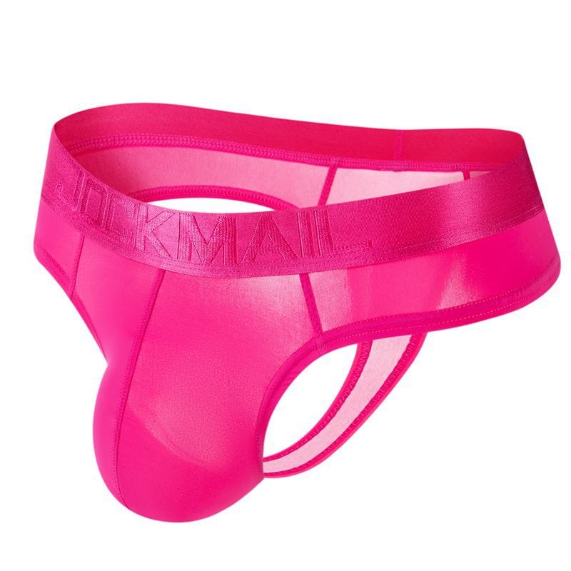 prince-wear Rose Red / M JOCKMAIL | Vibrant Candy Sheer Thong