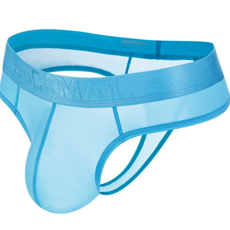 prince-wear Sky Blue / M JOCKMAIL | Vibrant Candy Sheer Thong