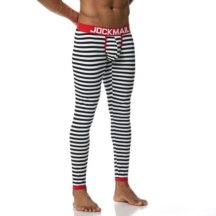 prince-wear popular products JOCKMAIL | Zebra Print Bulge Pouch Long Underwear