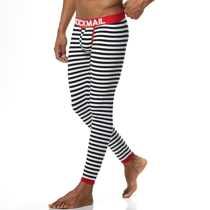 prince-wear popular products JOCKMAIL | Zebra Print Bulge Pouch Long Underwear