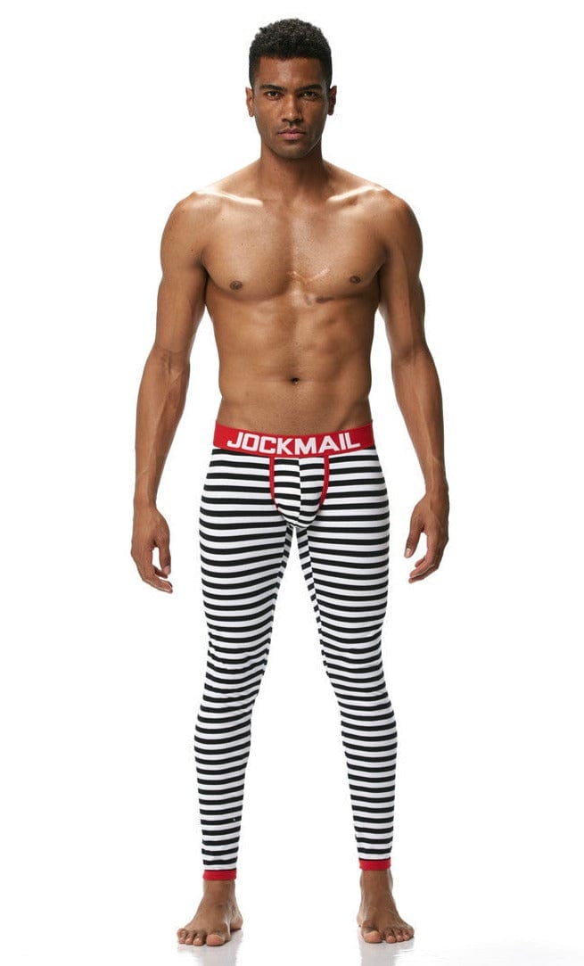 prince-wear popular products Red / M JOCKMAIL | Zebra Print Bulge Pouch Long Underwear