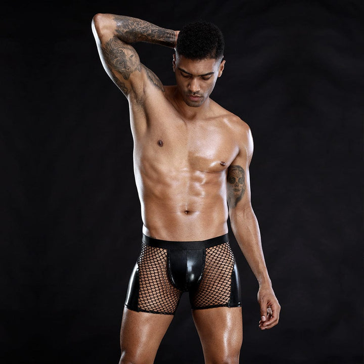 prince-wear Free size JSY Men's Lingerie | Fishnet Boxers