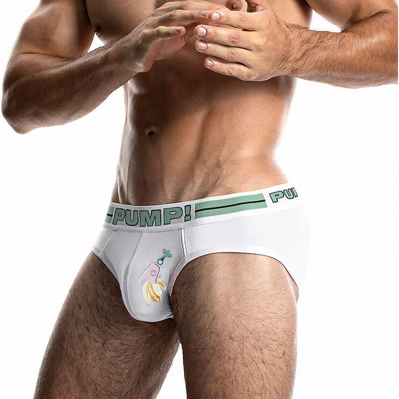 prince-wear popular products PU038-White / M PUMP! | Space Candy Briefs