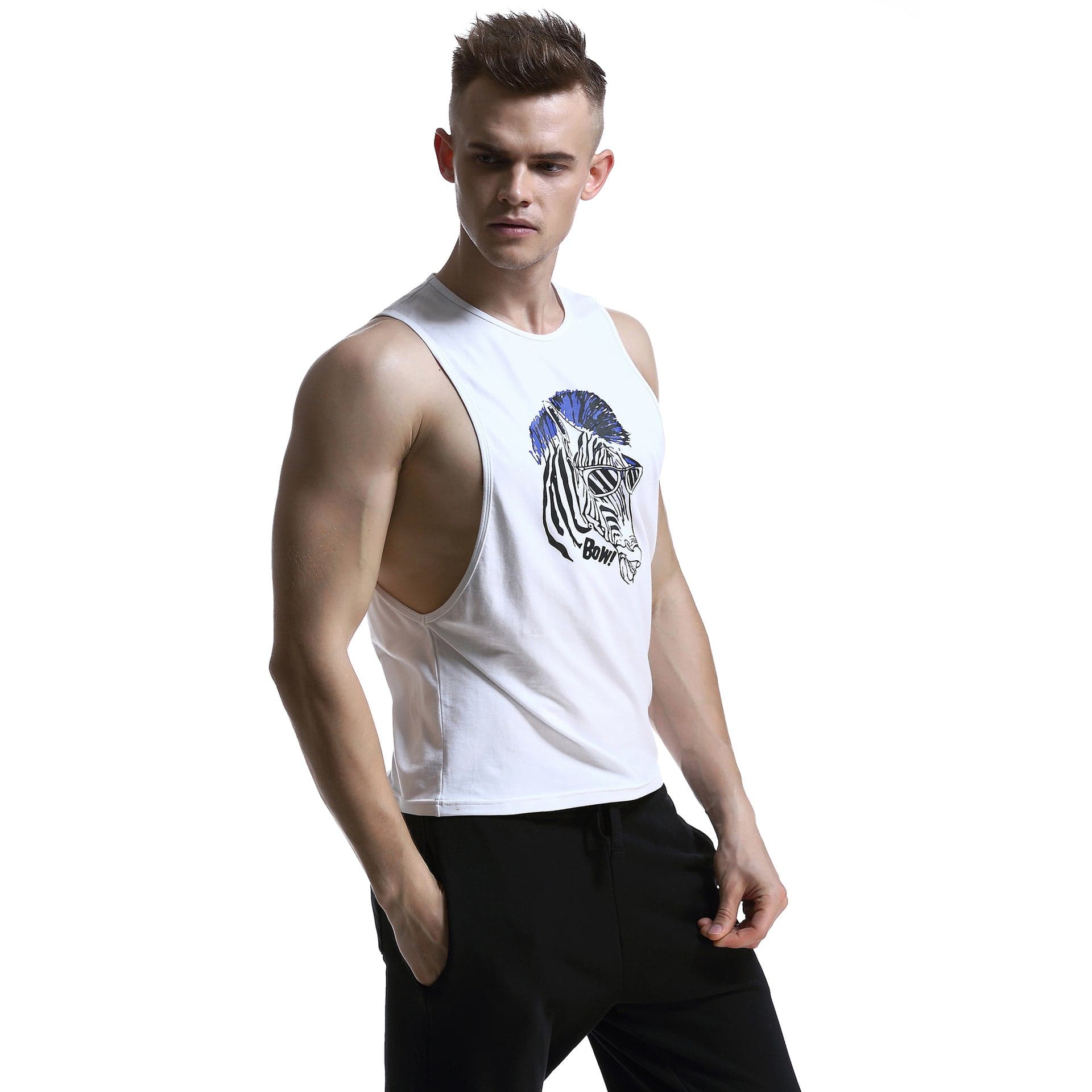 prince-wear Outerwear White / S TAUWELL | Grey Dream Tank Top
